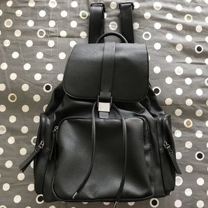 TopShop Faux Leather Backpack